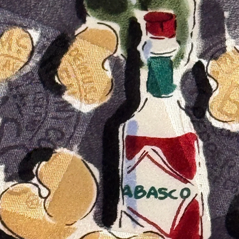 Tabasco Gray and Red 100% silk Tie‎ Vibrant Accessory